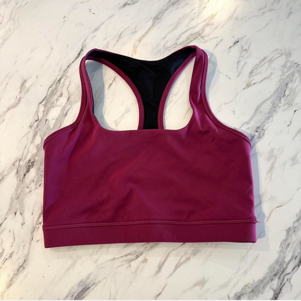 Small Raspberry Nasty Fit Sports Bra